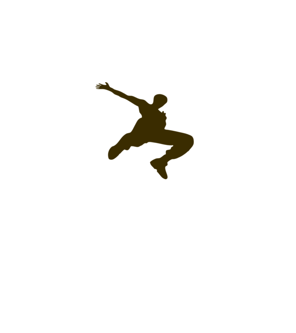 Logo Parkour model gri pe tricou