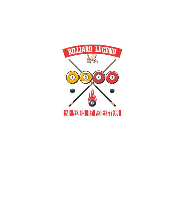 Billiard legend born in 1973 model negru pe tricou