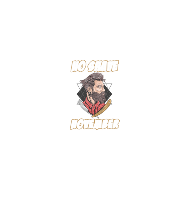 No shave November model negru pe tricou