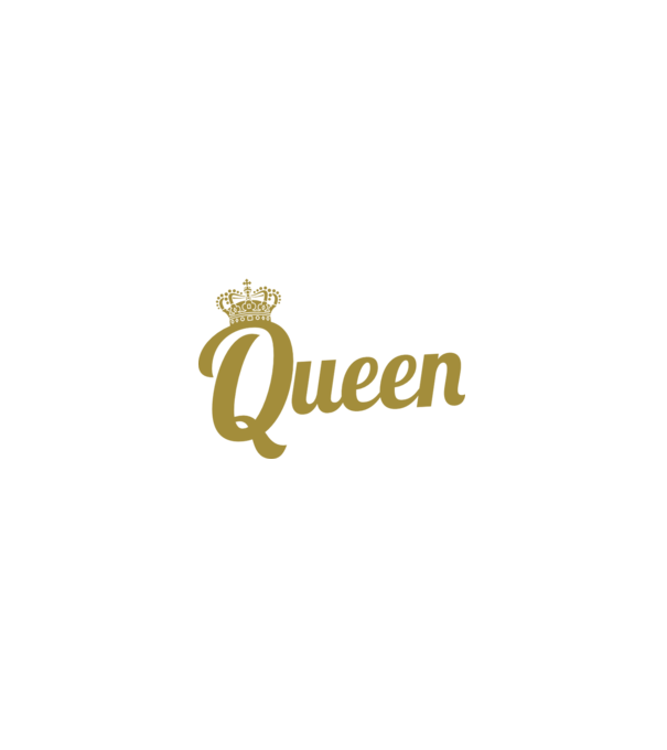 Nurse a title just above Queen model negru pe tricou