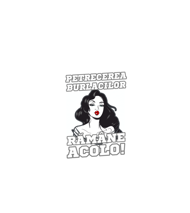 Ceea ce se întâmplă la petrecerea burlacilor rămâne acolo model negru pe tricou