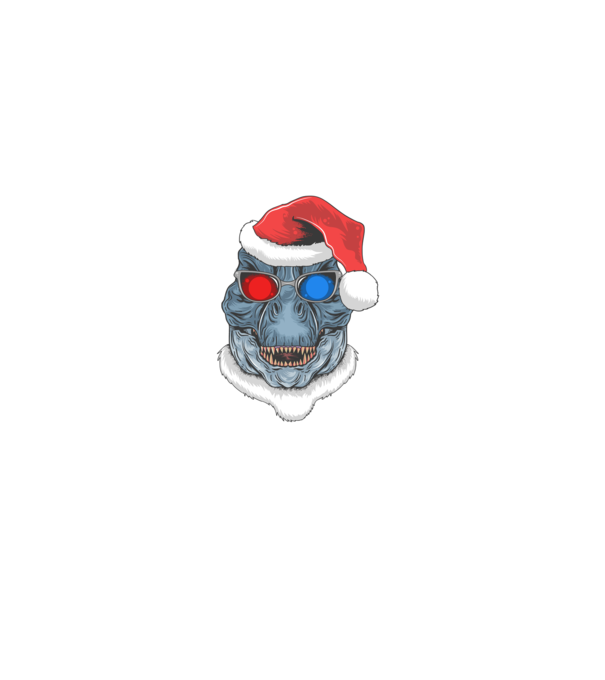 Santasaurus Rex model verde pe tricou