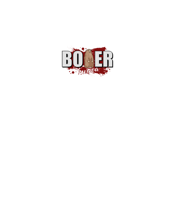 Bober Kurwa model negru pe tricou