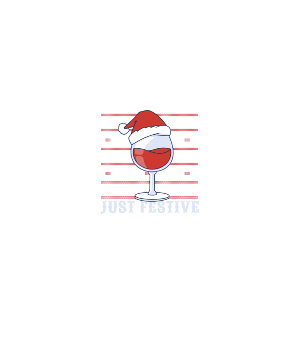 Not drunk just festive ugly sweater model negru pe tricou