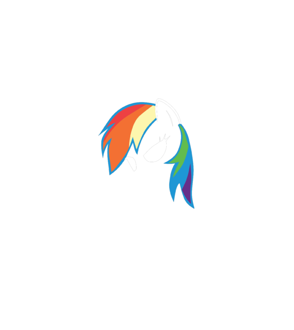 Rainbow Dash model albastru deschis pe tricou