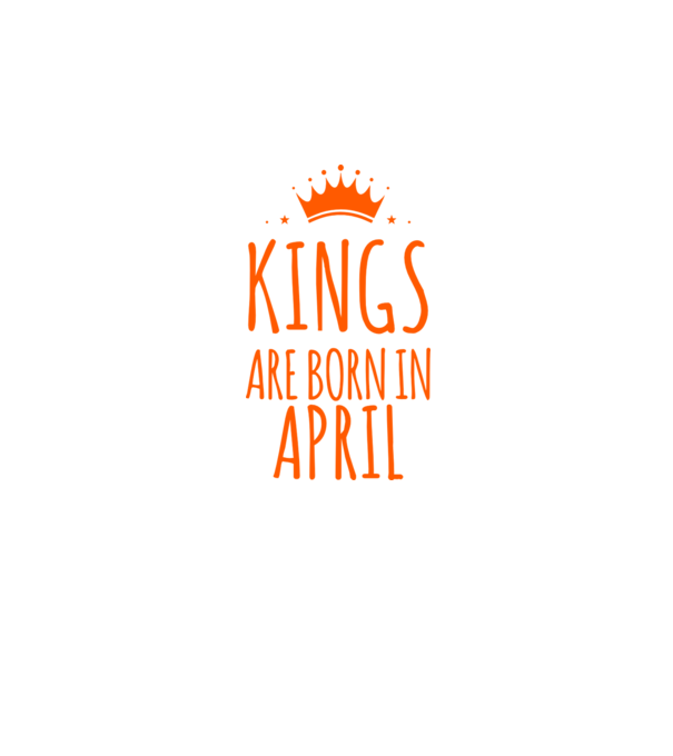 Kings are born in - April model gri închis pe tricou