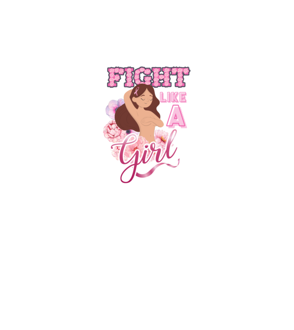 FIGHT like a girl model alb pe tricou