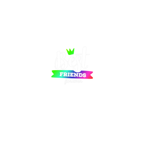Best friends forever model albastru regal pe tricou
