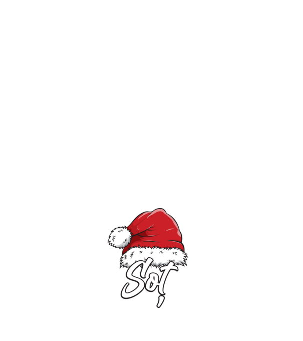 soț Santa Hat model albastru închis pe tricou