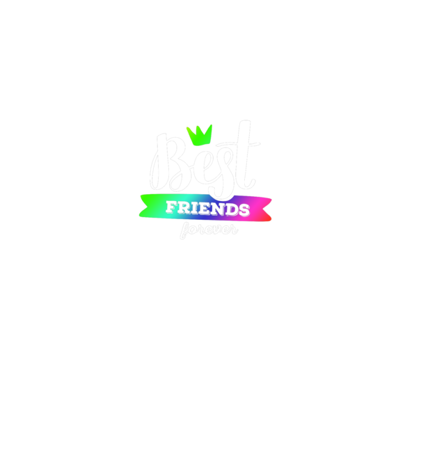 Best friends forever model albastru regal pe tricou