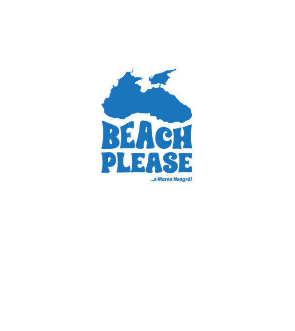 Beach please, e Marea Neagră! model alb pe tricou