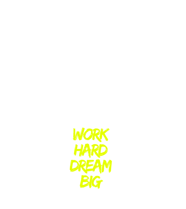 Work Hard Dream Big model negru pe tricou