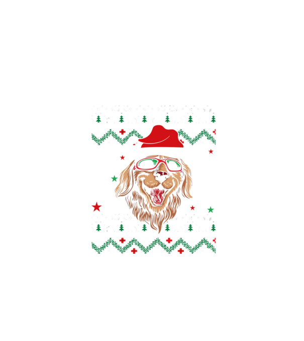 Ugly sweater dog model negru pe tricou