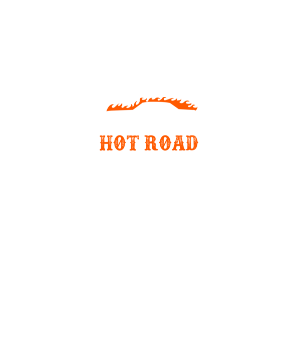 Hot road cartel model negru pe tricou