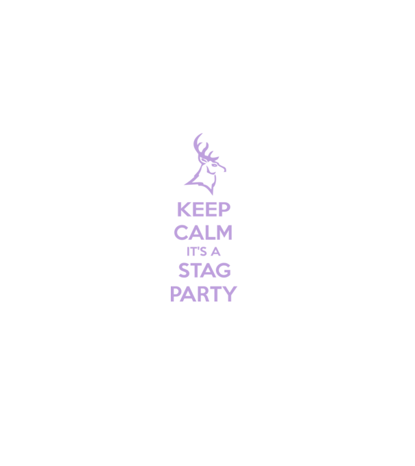 Keep calm stag party on model negru pe tricou