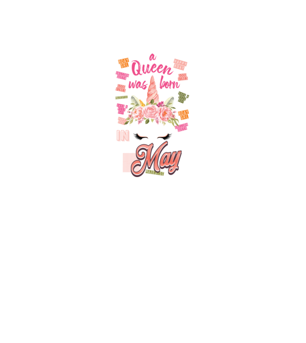 A queen was born in MÁJUS model alb pe tricou