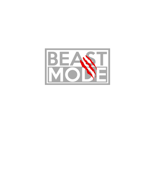 Beast mode model negru pe tricou