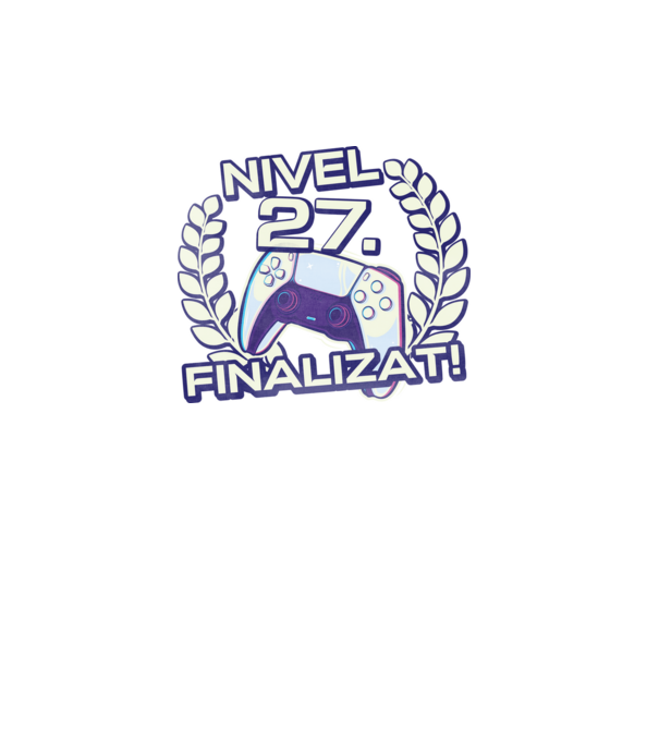 Nivel 27 finalizat! model turcoaz pe tricou