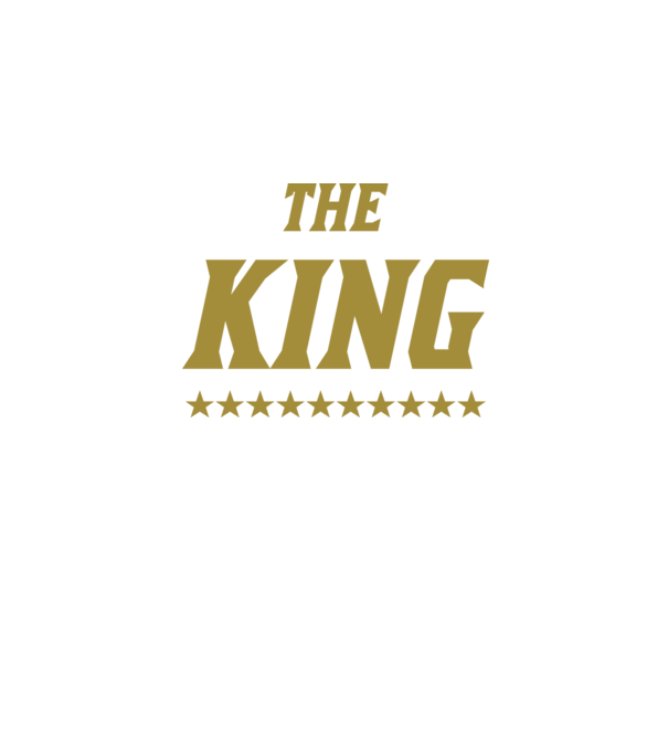The King model negru pe tricou