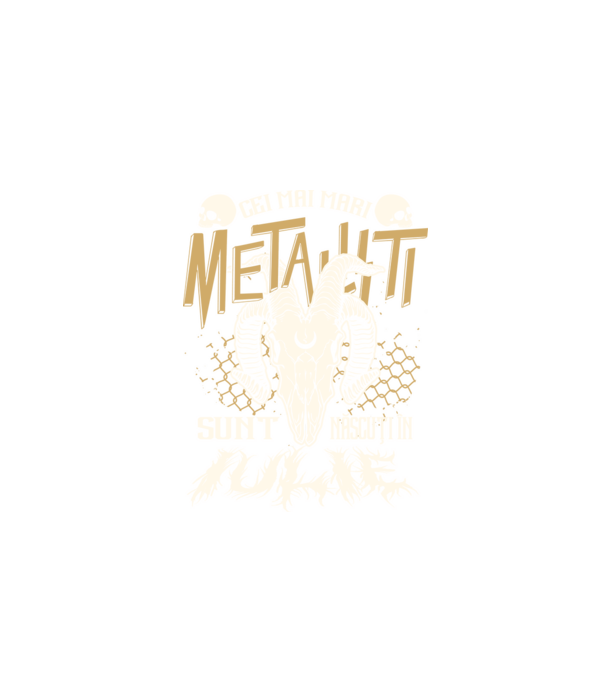 Cei mai mari metaliști sunt născuți în iulie. model negru pe tricou