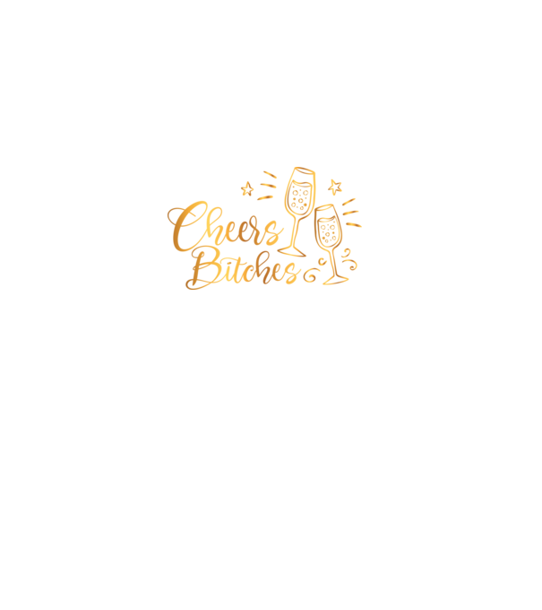 Cheers Bitches model negru pe tricou