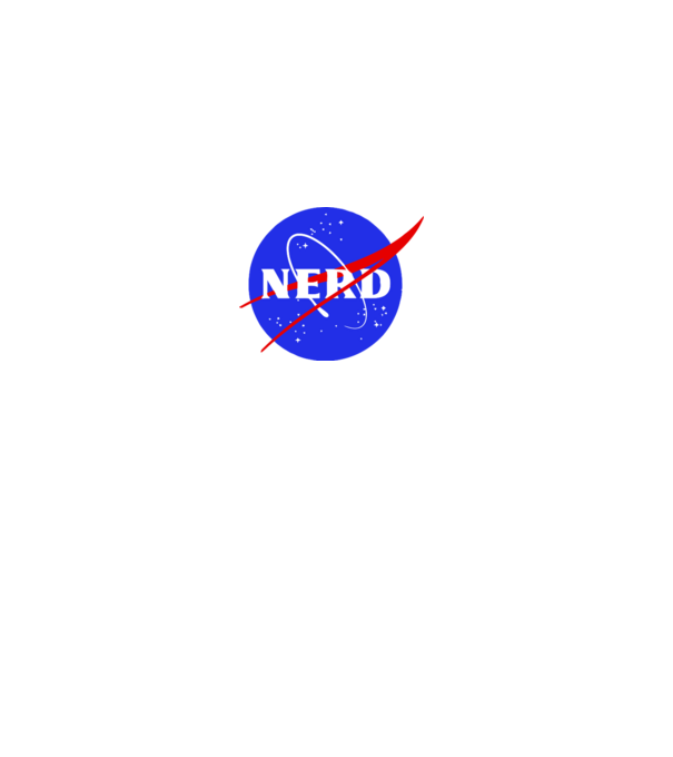 Nerd NASA model gri pe tricou