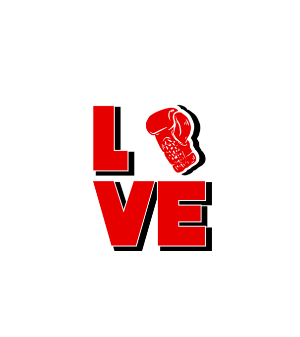 LOVE BOX model alb pe tricou