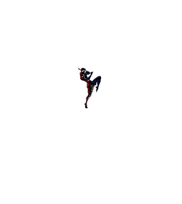 Muay Thai model gri pe tricou