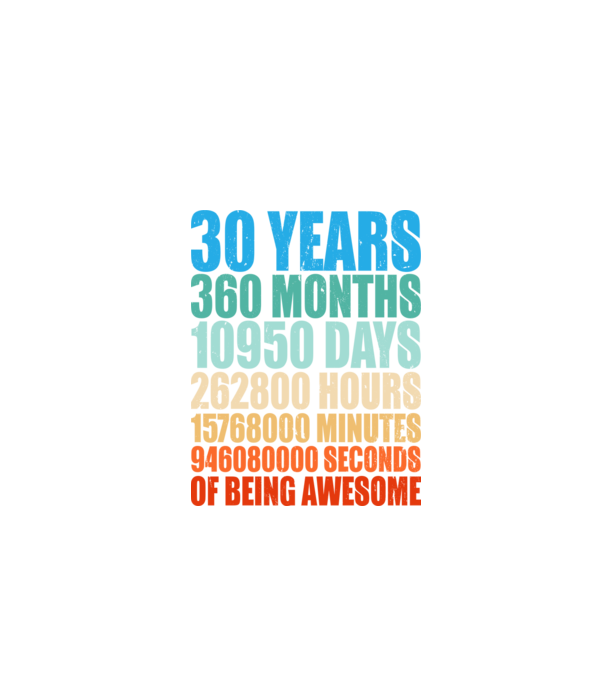 30 years of being awesome model negru pe tricou