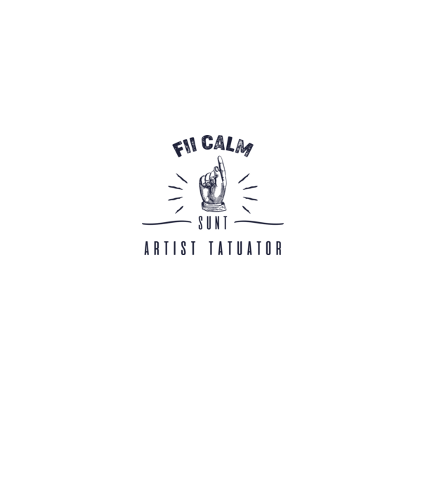 Fii calm, sunt artist tatuator model gri pe tricou
