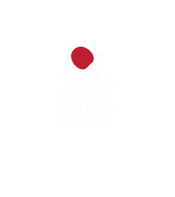 Cel mai bun jucător ping-pong engleză model negru pe tricou