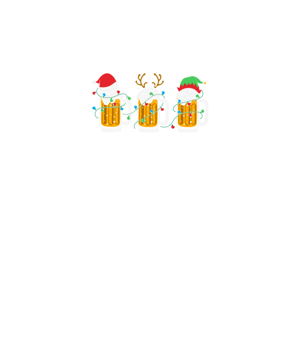 Christmas beer mugs model negru pe tricou