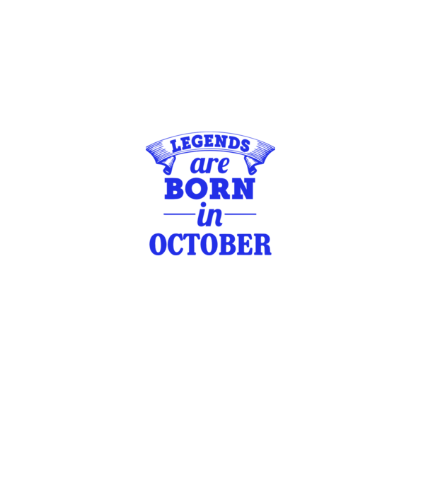 Legends are born in October model roz pe tricou