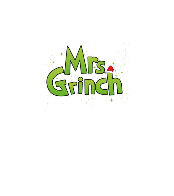 Grinch Family Mrs Grinch model negru pe tricou
