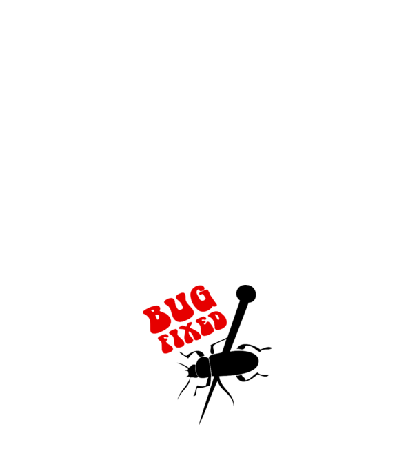 Bug fixed model negru pe tricou
