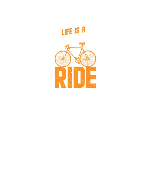 Life is a beautiful ride model negru pe tricou
