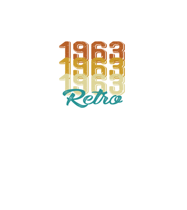 1963 Retro model alb pe tricou