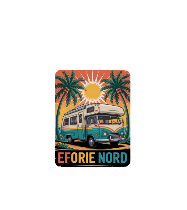 Eforie Nord model alb pe tricou