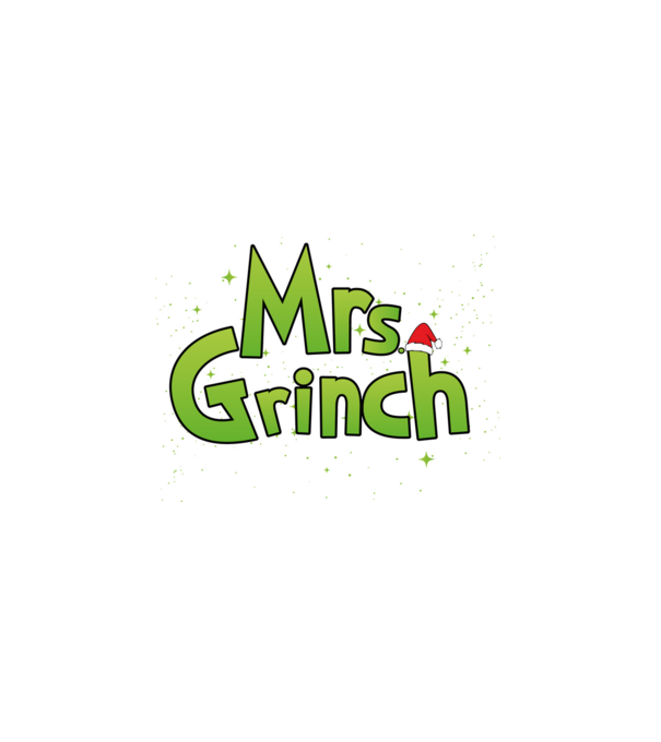 Grinch Family Mrs Grinch model negru pe tricou