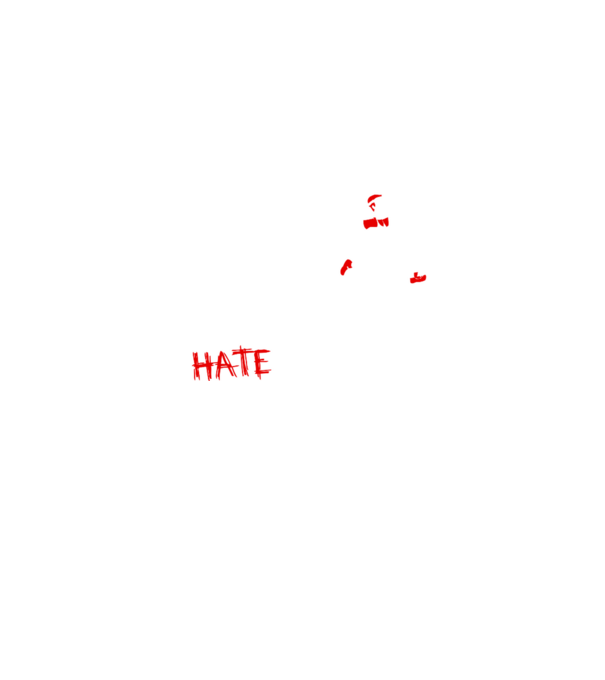 Zombies Hate Fast Food model negru pe tricou