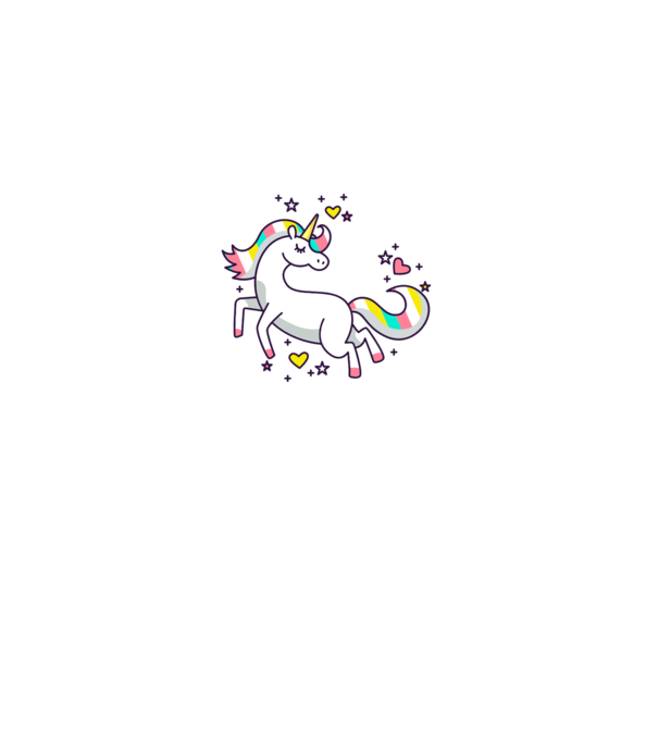 Unicorn Spark model gri pe tricou