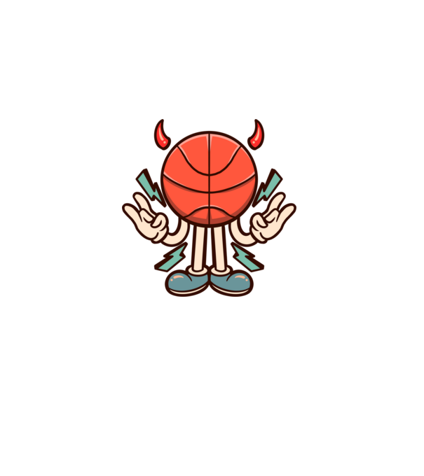 Evil basketball model negru pe tricou