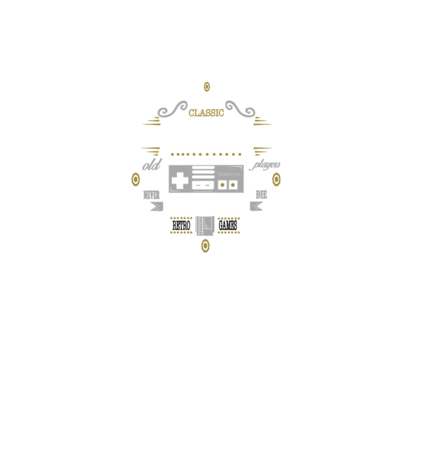 Classic Gamer model negru pe tricou