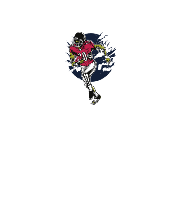 Zombie Player model alb pe tricou