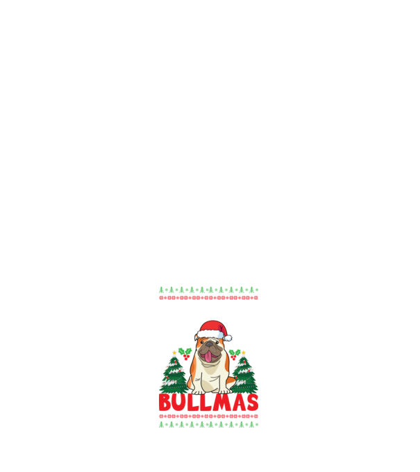 Merry bullmas ugly sweater model albastru închis pe tricou