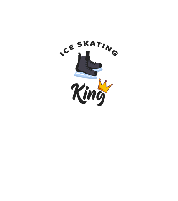 Ice skatin King model gri pe tricou