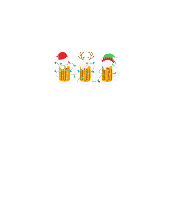 Christmas beer mugs model negru pe tricou