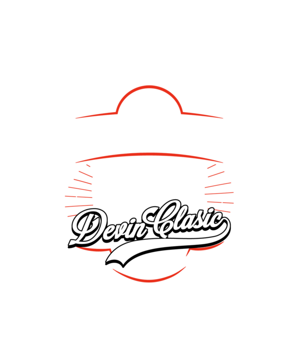 Devin Clasic - 1985 model alb pe tricou