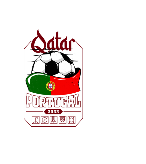 Qatar teams Portugal model negru pe tricou