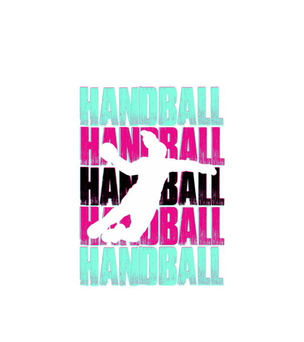 handball model alb pe tricou